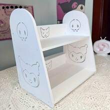 SANRIO (Authorized) Multi-Functional Desktop Storage Rack, Multi-Layer Shelving, Student Bookshelf, Home/Dorm Organizer For Books & Cosmetics, Perfect Gift - Multicolor - View 10