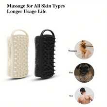 这款硅胶头皮按摩刷，集温和设计、精湛工艺和多功能用途于一体，旨在为您带来水疗级的沐浴体验，并促进头发和皮肤的健康。多功能设计是这款沐浴刷的另一大亮点，它既可用作头皮按摩器，也可用作身体去角质刷。 - A - 查看 7
