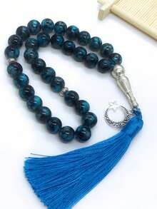 33颗穆斯林念珠，玻璃珠流苏设计，日常祈祷念珠 - 流蘇款 - 查看 5
