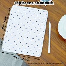 1pc Polka Dot Pattern PU Leather Flip Cover Case With 360 Degree Rotating Stand And Pen Slot, Auto Sleep/Wake Function, Suitable For Samsung A9/A9+/S9/S9FE/A11/A11+/S11/S10 FE/S10 FE+/S10 Lite, Air 5/6, Honor, Matepad, And Other Popular Models, Ideal For Back To School, Valentine's Day, Holiday Gifts - Multicolor - View 3