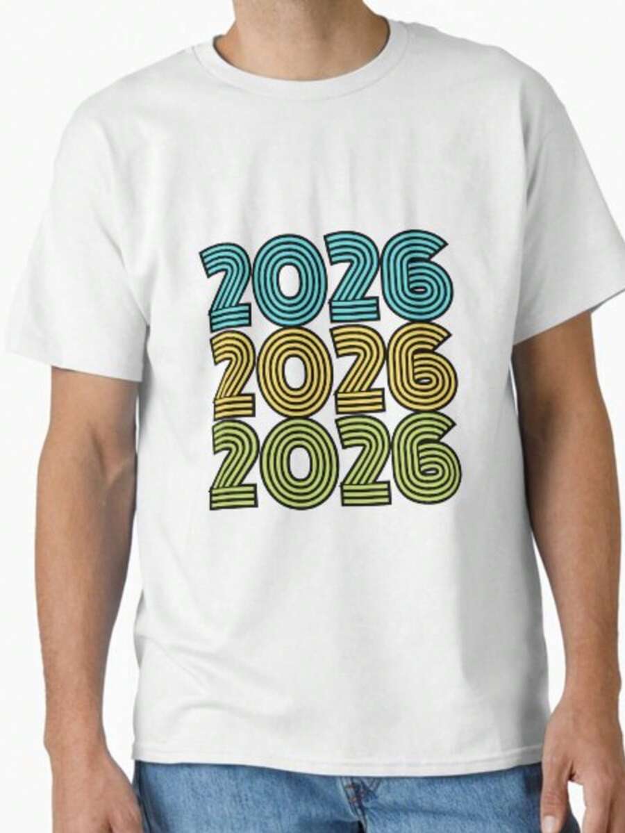 Camiseta clásica 2026 2026 2026 - Blanco - Ver 1