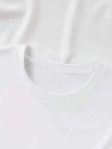 Cat Mom Paw Print Design Summer Short Sleeve T Shirt - White - View 4