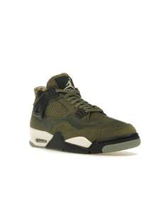 Air Jordan 4 Retro SE Craft 'Olive' Green Medium-Olive Pale-Vanilla Khaki Black Sail Sneakers Men FB9927-200 - 彩色 - 查看 2