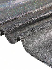 1件街头风复古优雅女士发饰闪亮三角巾夏季头带沙滩女士头巾度假发带 - 黑色 - 查看 4