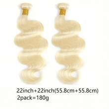 2 Bundle, 613 Human Hair Bundles, Straight Gold Extension,Body Wave Gold Extension, 180g,Double-Layer Weaving, Suitable For Women Of All Races - Multicolor - View 25