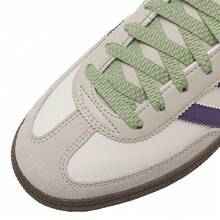 Adidas 手球特制低帮系带休闲运动鞋，日常运动鞋 JR4499，男女通用 - 漢玉白/淺灰色 - 查看 6