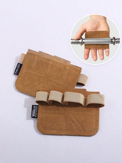 1 Pair Unisex 4-Finger Lifting Assist Gloves, Non-Slip Fitness Gloves Suitable For Pull-Ups, CrossFit, Gymnastics, Barbell Training, Palm Protection To Prevent Calluses And Blisters