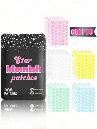 800片装面部祛痘贴套装，有效遮盖痘痘，包含祛痘贴/凝胶贴/普通贴片，并搭配夜间/防水/透气/敏感肌适用凝胶贴，专为面部肌肤设计。这些贴片非常适合遮盖面部和皮肤上的斑点和瑕疵。防水透气，温和不刺激，用于面部护肤。套装还包含趣味卡通贴纸、防水防汗迷你贴纸和五角星派对贴纸。