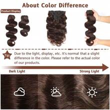 BINF 10-26 Inch Dark Brown Clip In Hair Extensions Real Human Hair Body Wave #2 Dark Brown Clip In For Women Remy Human Hair Extensions Spring Limited Wig 8pcs With 20 Clips Double Weft Body Wave Clip Ins Virgin Human Hair Seamless Hair Extensions - #2 Body Wave Clip Ins - View 5