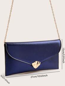 奢华晚宴手拿包，魅力十足，优雅低调。黑色金属边方形包，专为女士和派对女孩设计，是派对、婚礼、舞会和盛大晚宴的完美之选，也是送给母亲、老师、朋友和伴娘的理想礼物。 - 寶藍色 - 查看 8