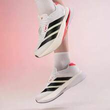 Adidas Men's Adizero Boston13 Marathon Running Shoes - Shock Absorption, Wear Resistance, And Breathability - Black and White - View 6