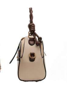 Boston Tote Pillow Bag, New Style, Super Soft, Large Capacity, Crossbody, Women's Bag - màu đen - Xem 7