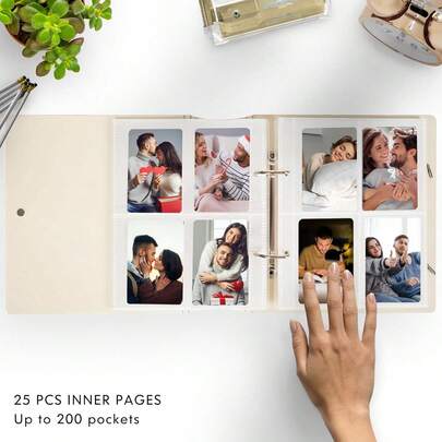 Ring Binder, Refillable Notebook Journal Folder, Binder Protector/DIY Scrapbook/Binder Cover Protector