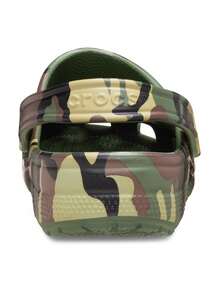 Crocs Unisex-Adult Classic Graphic Clogs - Army Green Camo - View 4