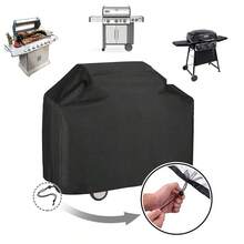 1 pieza Cubierta para parrilla de barbacoa, 210D funda para barbacoa exterior, cubierta protectora para  resistente al polvo y al agua y uso en exteriores, que sirve como una cubierta universal a prueba de polvo para su parrilla en el hogar, durante los viajes y en fiestas o mientras acampa. - Ver 9