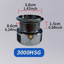 Metal Lightweight Gap-Free Spinning Reel For Freshwater And Saltwater Fishing - Multicolor - View 5