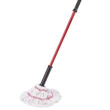 Big Tornado Mop With Cotton Blended Head And Red Steel Handle - Heavy-Duty, Long-Lasting, Easy To Use For All Hard Floors & Daily Household Cleaning - default - 查看 5