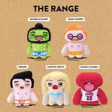 ZURU出品的Fuggler Fugg Stars 9英寸毛绒玩具（Fleeting Fartlet）——滑稽丑陋的怪物毛绒玩具，拥有类似人类的牙齿，适合儿童、青少年、成人和毛绒玩具爱好者收藏。 - 彩色 - 查看 1