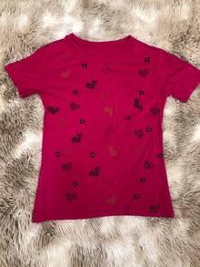 Women's Baby Look Gold Cat New Release - 玫紅色 - 查看 2