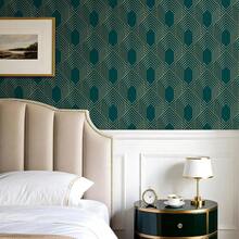 Dark Gre1en And Gold Peel And Stick Wallpaper Geometric Art Deco Wallpaper Gre1en Contact Paper For Cabinets Gold Line Hexagon Stripe Wall Paper Roll Removable Bathroom Walls Cover 17.5\X79\ - 17,5 inch x 79 inch - Xem 7