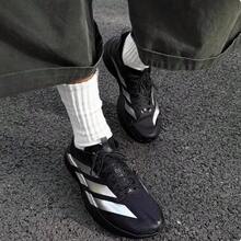 Adidas ADIZERO EVO SL競速美學馬拉松男款跑步鞋 - 黑色/銀色 - 查看 4