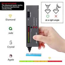 KLONKEE 钻石测试仪，高精度珠宝钻石测试仪，导热系数测量仪 - 专业钻石宝石测试笔，配备20倍放大镜和镊子，适合新手和专家使用 - 彩色 - 查看 3