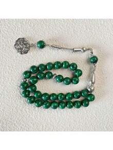 33颗10毫米西瓜绿松石珠手链，穆斯林念珠 - 多色 - 查看 2