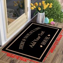 Custom Rug Flannel Personalized Rugs Doormat, Custom Name Or Text Doormat Room Decor, Bathroom Rugs, Kitchen Decor, Door Mat, Laundry Room Accessories - Multiple Sizes Available, Durable, Non-Slip, Machine Washable, Perfect For , Valentine's Day, Christmas, Halloween, Easter, Thanksgiving& More - Ideal For Homeowners, Renters, Students, Office Workers, Family Members, Gift For Someone Who Has Just Moved - Suitable For Home, Office, Garden, Dorm Decor, Laundry Room Accescories, Bathroom Rugs, Rugs For Pet Dog Cat - Multicolor - View 7