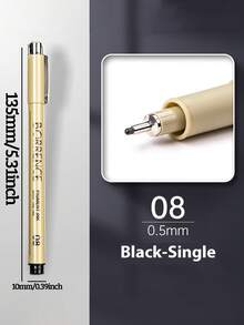 Bộ bút bi đầu nhọn Fine Point Series, 12+1 chiếc - Màu đen, đầu nhọn, bao gồm 16 kích cỡ bút khác nhau, bút chuyên dụng cho nghệ sĩ với ngòi 0.3-1.0mm, khô nhanh, mực đen không thấm nước, bộ bút vẽ minh họa đầu nhọn dành cho nghệ sĩ, thích hợp để phác thảo chi tiết, ghi chú, viết nhật ký, vẽ truyện tranh, thư pháp, vẽ kỹ thuật, vẽ tranh biếm họa. Ý tưởng quà tặng tuyệt vời cho mùa tựu trường 2026, đồ dùng văn phòng phẩm nghệ thuật. - Bộ - Xem 18