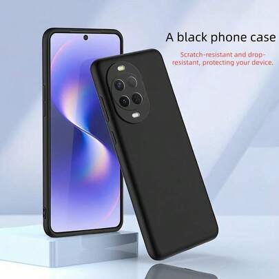 A Black Sandstone Material Phone Case Compatible With Google, And Phones. This Phone Case Has A Soft And Comfortable Touch, Is Anti-Slip, Sweat-Proof, Fingerprint-Proof, Durable And Scratch-Resistant. It Can Provide Shock Protection For Your Phone. This Phone Case, Also Known As A Phone Cover Or Phone Case, Is Black In Color, With A Simple Design And Minimalist Style.