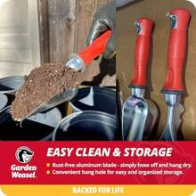 91362 - Cuchara para macetas de comadreja de jardín, de gran tamaño, excavación y transporte, herramientas de excavación a mano, - Ver 3