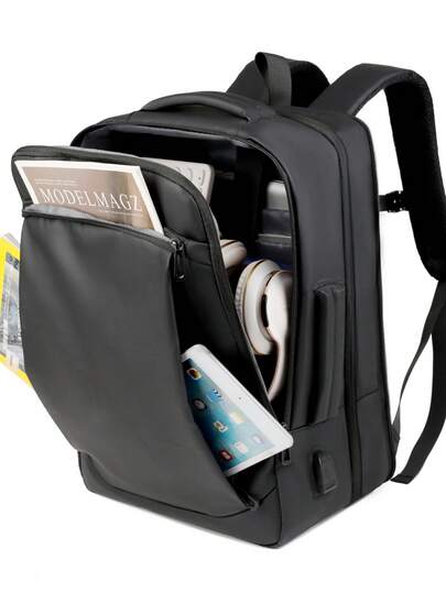 3-In-1 Expandable Business Laptop Backpack, Fits 15.6 Inch Laptops, Convertible To Briefcase, Ideal For Work And Travel