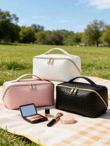 1pc High-Quality Large Capacity Convenient Pillow Makeup Bag, Travel Toiletry Organizer - Multicolor - View 2