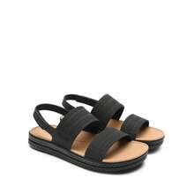 Sandalias de Mujer con Punta Abierta - Negro - Ver 8