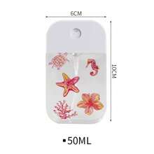 1pc New Fashionable Transparent Starfish, Lily, Sea Turtle Nano Spray Travel Perfume Bottle, Lightweight Space-Saving Refillable Container, Minimalist Versatile - View 5