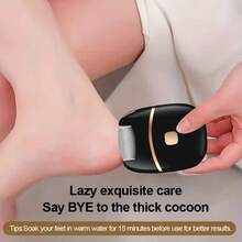 Black Foot Grinding Machine, USB Charging, Easy To Carry And Use, Remove Dead Skin And Calluses From Feet, And Give You Smooth And Delicate Skin. You Can Freely Choose A Single Machine Or Add A Combination Of Replacing Grinding Heads Battery Capacity 400mAh - A - View 5