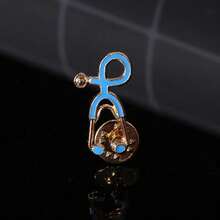 alfileres de estetoscopio paraédicos, enfermeras, chaquetas, bolso, broches para abrigos para mujeres y hombres, Pin de solapa, insigniasédicas, regalos de joyería P9SQ - Estilo 8 - Ver 14