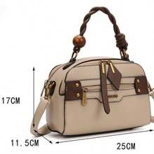 Boston Tote Pillow Bag, New Style, Super Soft, Large Capacity, Crossbody, Women's Bag - 米色 - 查看 6