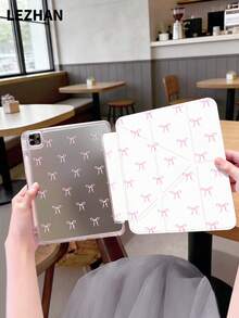 1pc Minimalist Bowknot Design Foldable Flat Tablet Protective Case, Multi-Angle Rotating Stand Tablet Cover, Compatible With 2025/10th Gen/10.2" Pro 11 2021/2020/Mini 6&7, Galaxy Tab A8 10.5" 2022, With Pen Slot, Anti-Drop, Tablet Stand Protective Shell, Romantic & Practical Gift For Tablet Users - Multicolor - View 2