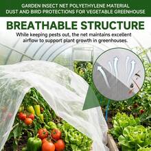 Garden Insect Net Polyethylene Material Dust And Bird Protections For Vegetable Greenhouse - A - View 6