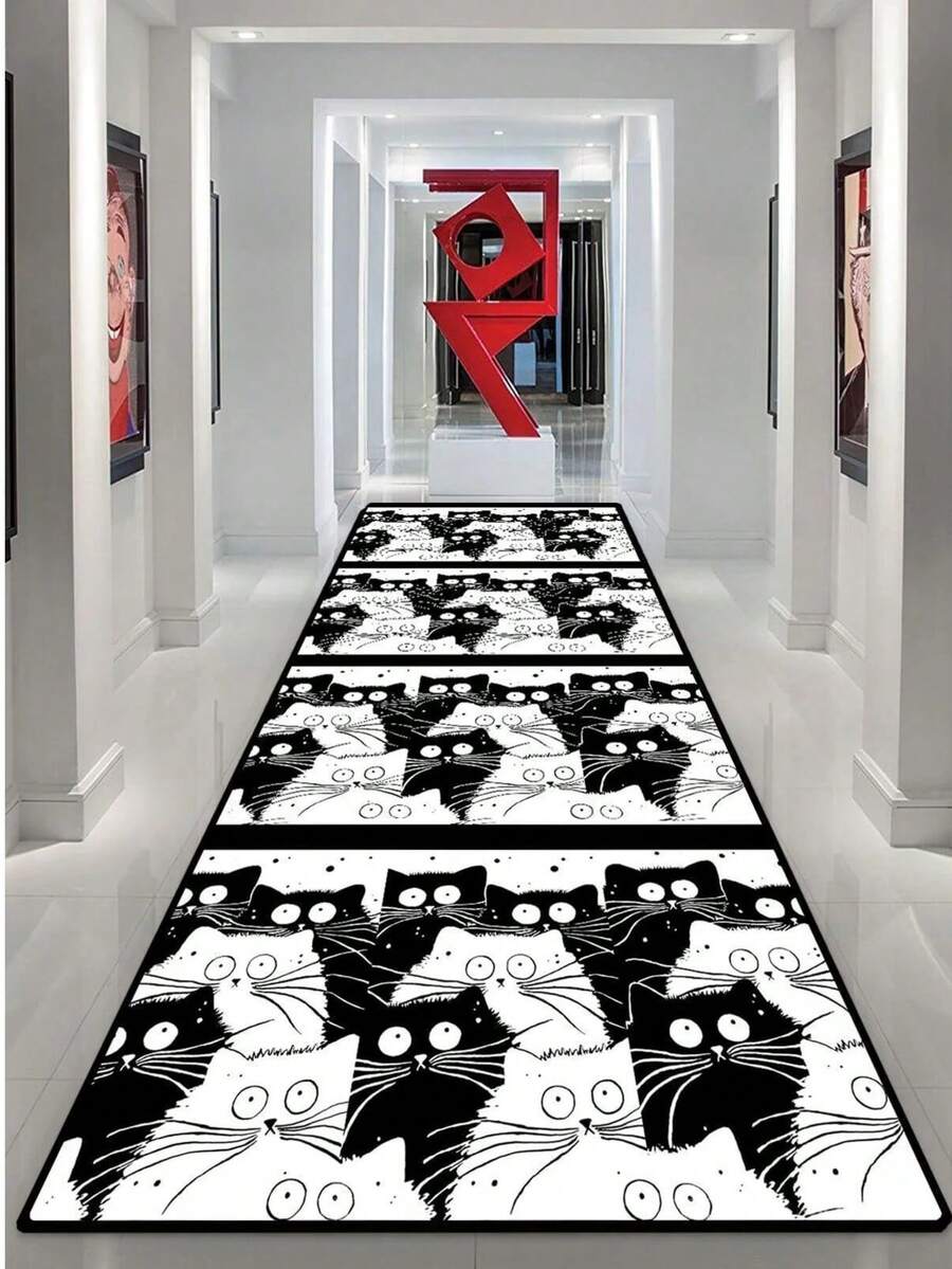 Kitchen Rug - Kitchen Hallway Rug - Machine Washable, Non-Slip Kitchen Mat, Sizes: 60*150, 60*200, 80*200, 100*200, 120*180 Cm, Made In Turkey - trắng - Xem 1