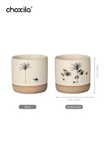 choxila 1 chiếc cốc cà phê espresso kiểu Trung Đông hình cây dừa và lạc đà, dung tích 180ml, thích hợp sử dụng tại nhà, quán cà phê, các buổi họp mặt, tiếp khách, tháng Ramadan và các dịp khác. - tách - Xem 11