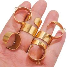 10个装不锈钢时尚简约焊接环，指环，DIY珠宝制作材料 - 戒指 - 查看 5