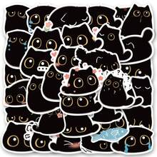 40pcs Cute Cat & Coal Ball Stickers - Decals For Journals, Water Bottles, And IPads, For Gift Bags, Envelope Seals, Party Decoration, Office Supplies, Perfect For Winter, New Year - Multicolor - View 12