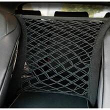 New Universal Car Front Seat Net Pocket Organizer,Stretchable Hanging Storage Net Bag Purse Holder For Car,Barrier Of Backseat Dog Or Pet - 影像顏色 - 查看 1