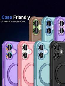 3 Packs - Camera Lens Protector Compatible With IPhone 17 Pro Max/17 Pro, Also Compatible With IPhone 17 Pro Max, 17, 17 Pro, 17 Air, 16 Pro Max, 16, 15, 14, 13, 12, 11 Pro Max. High-Definition, Independent Scratch-Resistant Protective Case, Compatible With Phone Cases. Applicable To Daily Shield, Office, Home Daily Shield Office Home Phone Camera Cover Waterproof Shockproof Anti-Fall Scratch Resistant - Black - View 2