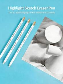 10 ołówków o wysokim połysku, gumki artystyczne, profesjonalne gumki artystyczne, gumki zmazywalne, rysunek artystyczny dla uczniów, szkicowanie i rysunek specjalny do rysowania - Komplety - Zobacz 5