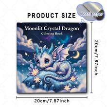 Sách tô màu Rồng Pha lê Ánh trăng dành cho người lớn, 24 trang, sách vẽ tranh tự làm mang tính giáo dục cho trẻ em, món quà lý tưởng cho gia đình hoặc bạn bè. - Rồng Pha Lê - Xem 5