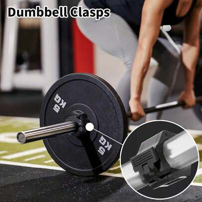 Barbell Clamps, Heavy Duty Exercise Collars Quick Release Pair Of Locking Pro Weight Bar Plate Locks Collar Clips For Workout Weightlifting Fitness Training