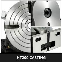 8inch Rotary Table Horizontal Vertical Milling Table, 4-Slot With Indexing Plate Set For Precision Milling Drilling (8 Inch 4-Slot) - 8-inch 4-slot - View 3